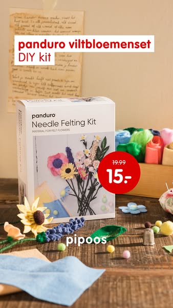 Panduro viltbloemenset DIY Kit