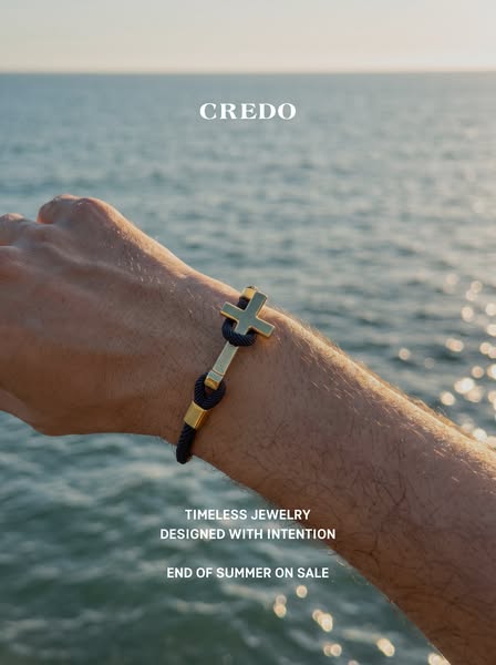 Men's Rope Cross Bracelet