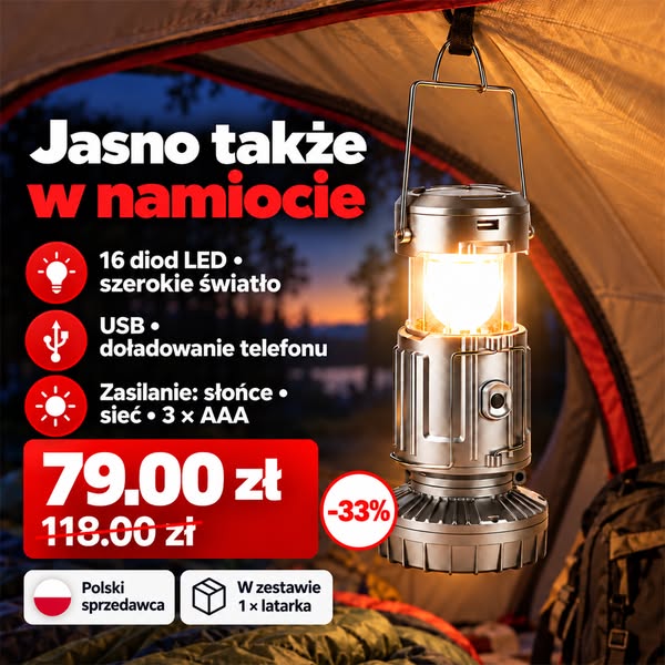 BRAK ŚWIATŁA W DOMU? ROZŁÓŻ LATARKĘ — ZAMÓW TERAZ