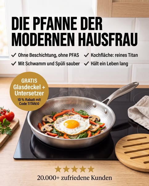 Die Pfanne fürs tägliche Kochen: ohne Beschichtung