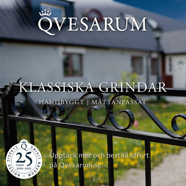 Beställ din måttanpassade järngrind från Qvesarum idag!