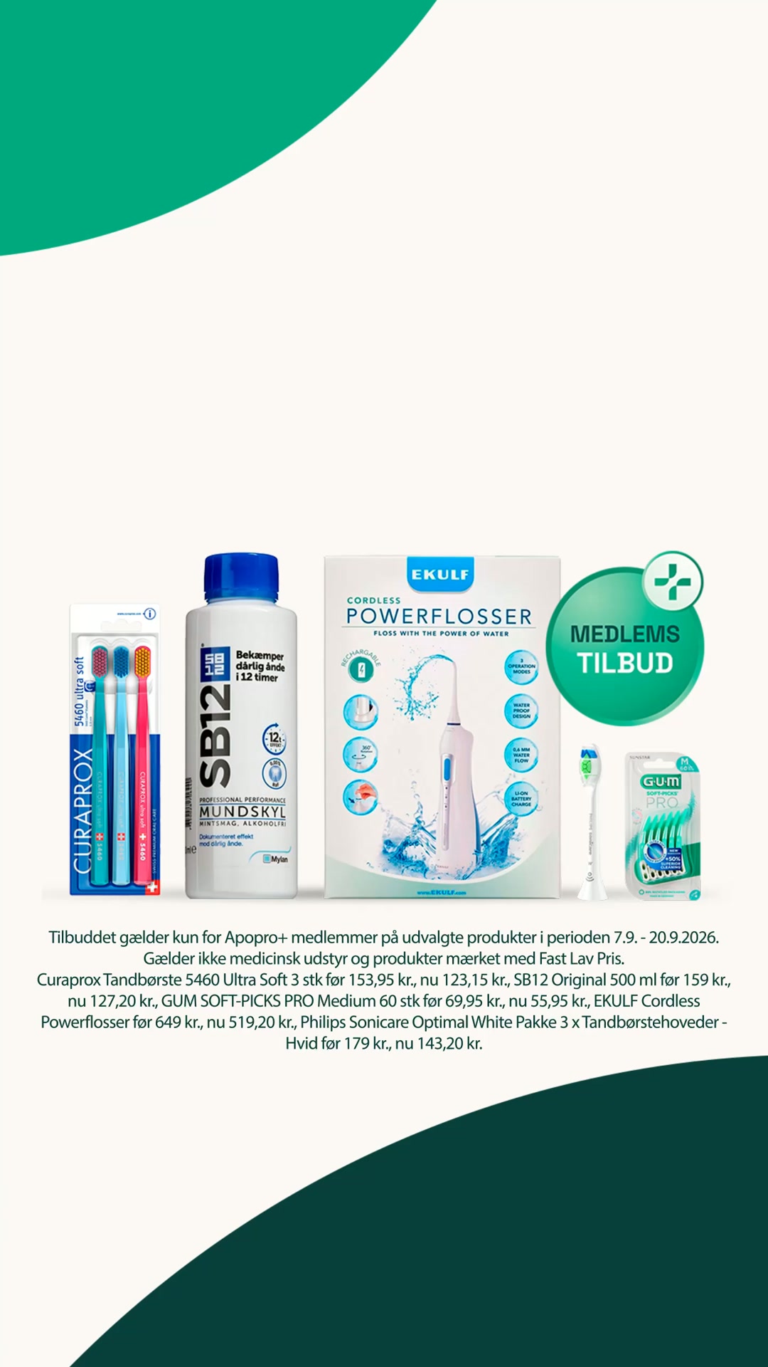 Spar 20% på udvalgt tand- og mundpleje