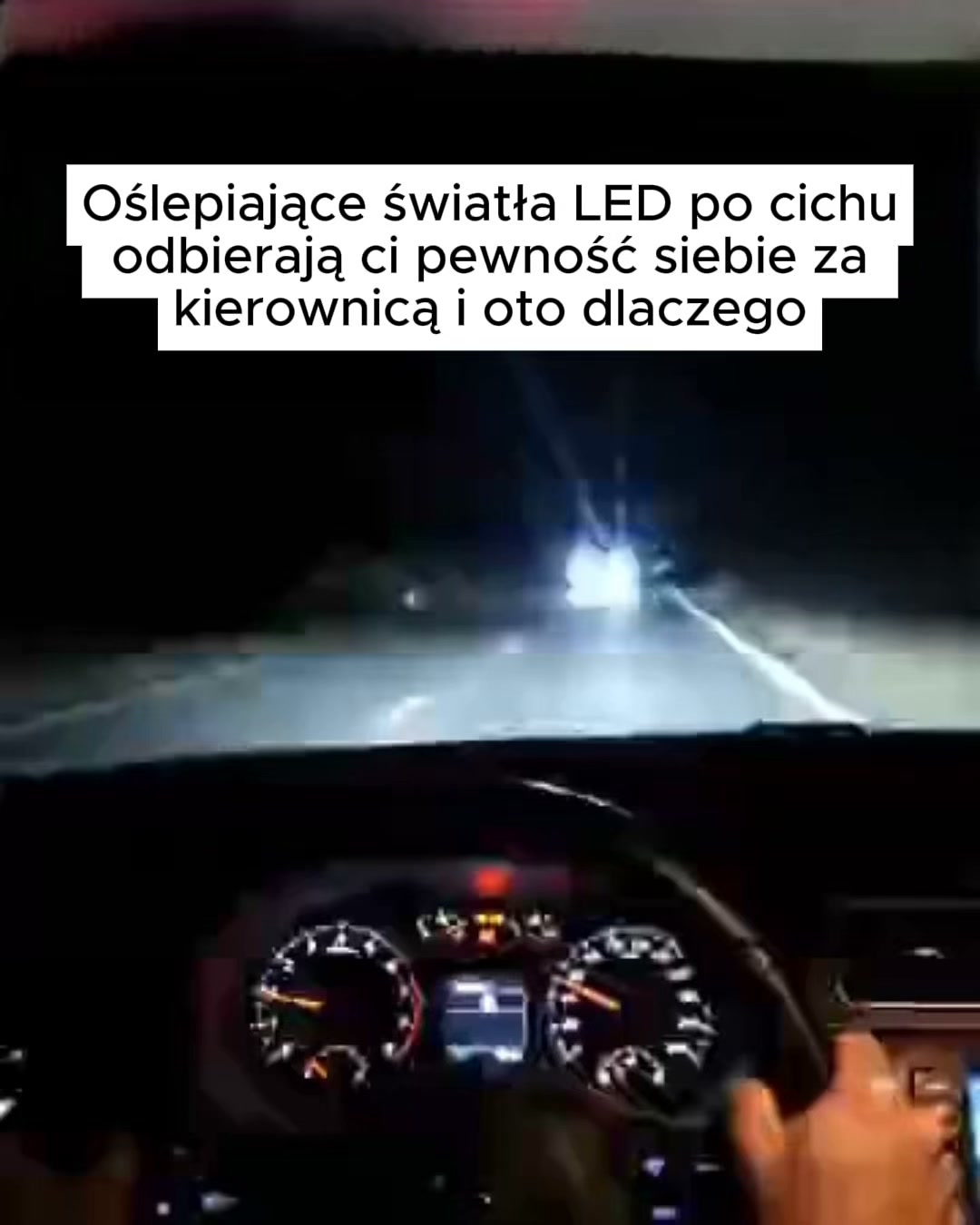 Koniec z oślepiającymi światłami po zmroku!