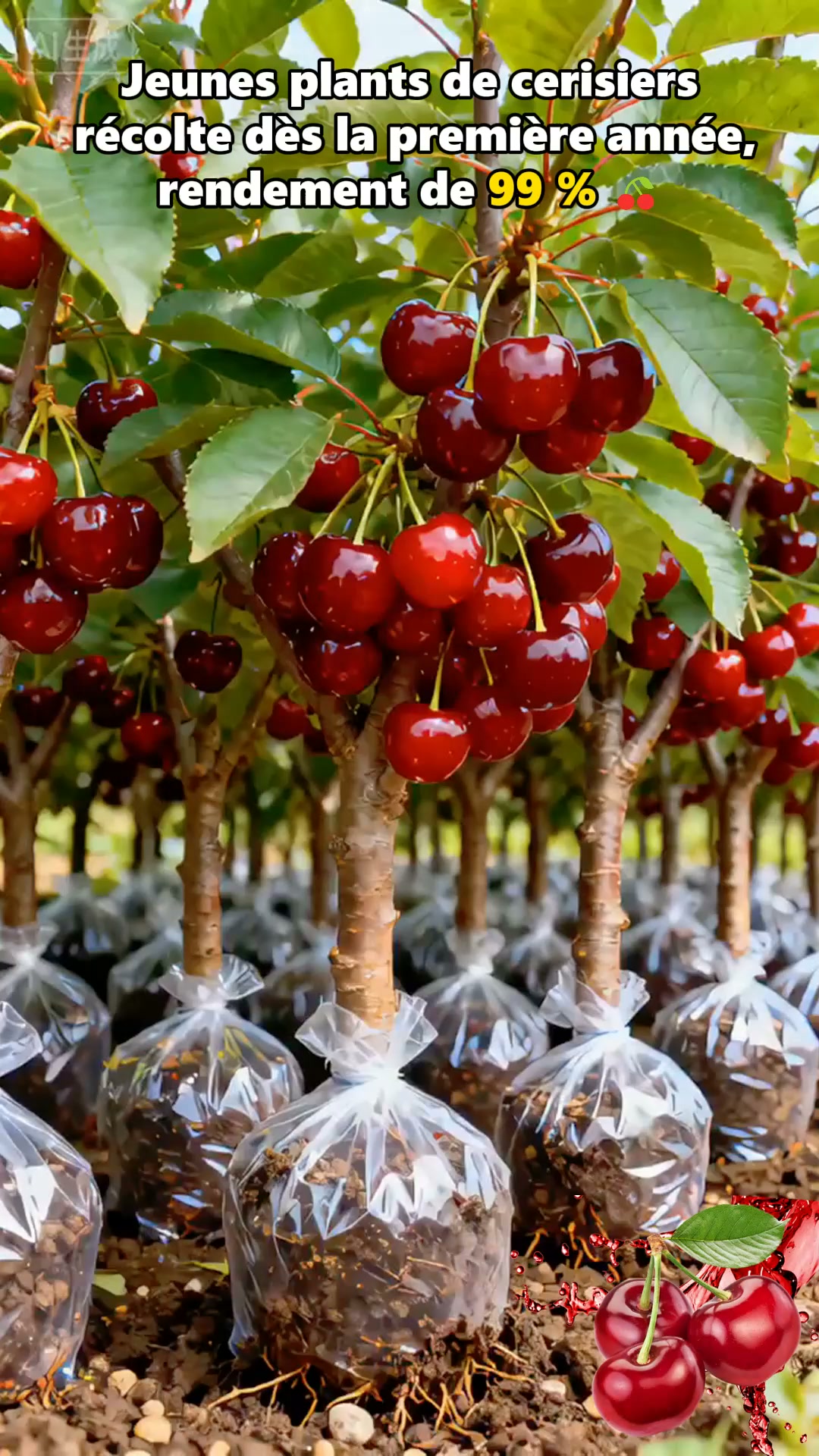 Qualité Premium : Cerisiers sélectionnés et greffés