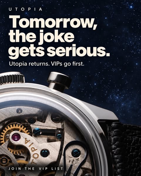 The joke returns. VIPs go first.