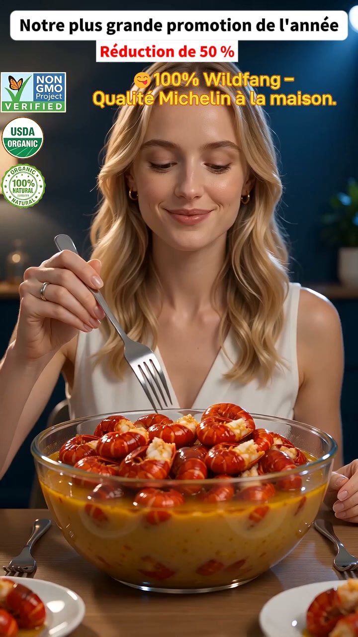 "100% pêche sauvage, prêtes à déguster. Qualité restaurant, -50% cette semaine. USDA Organic."
