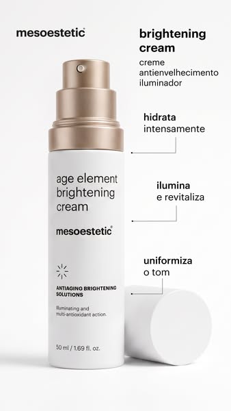 Creme iluminador antienvelhecimento