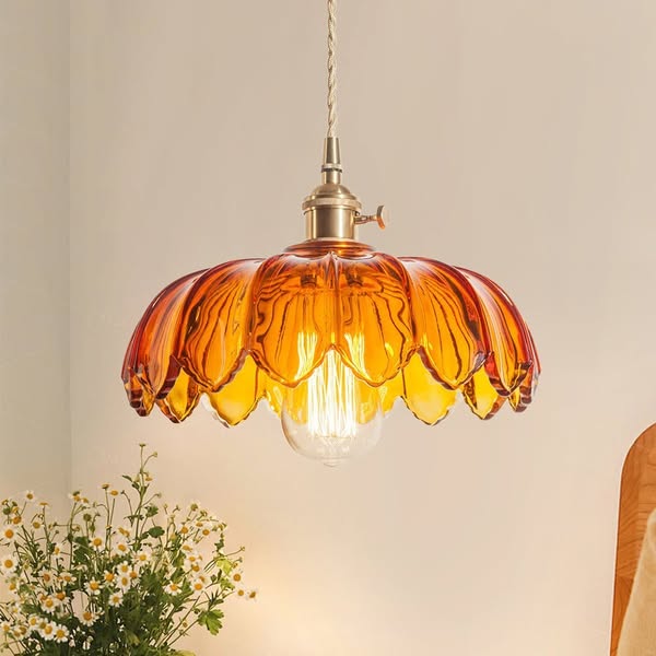 Lotus Glass Pendant | Up to 15% OFF