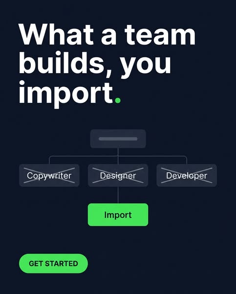 What a team builds, you import.