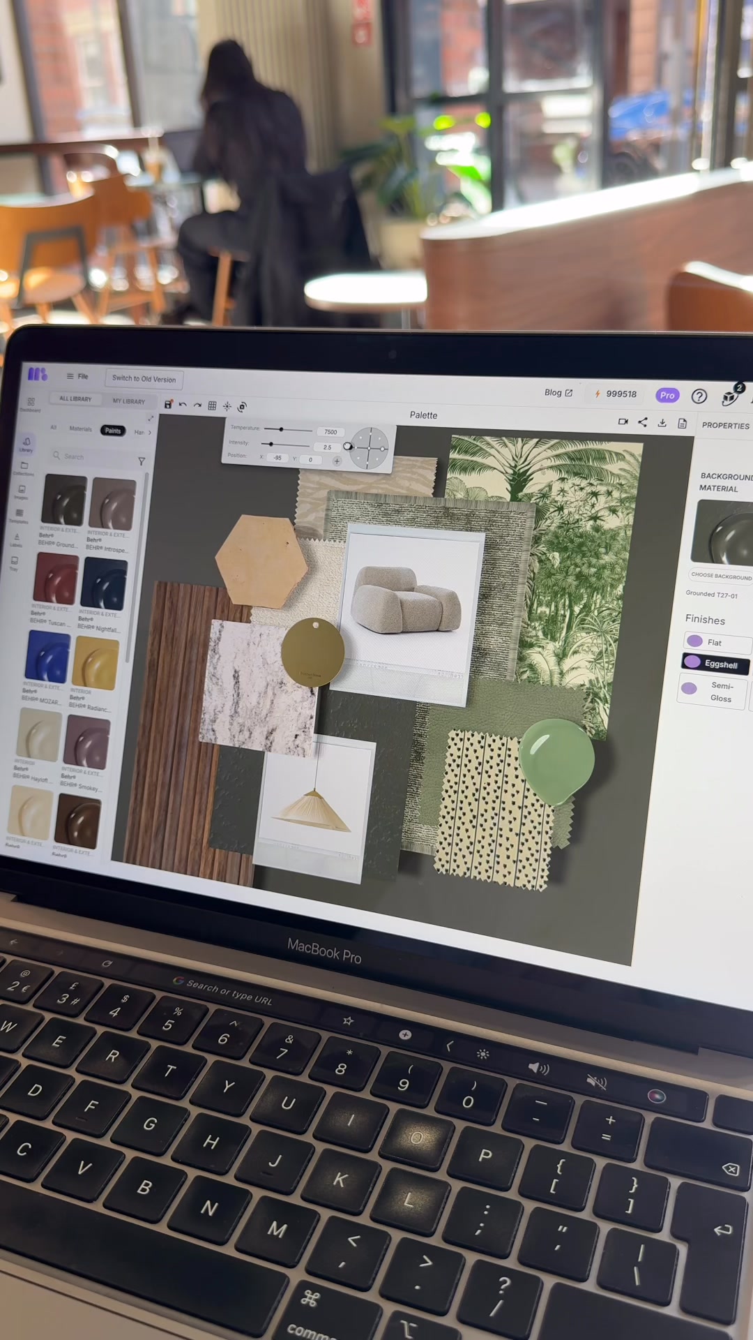 Your interior library becomes the design tool