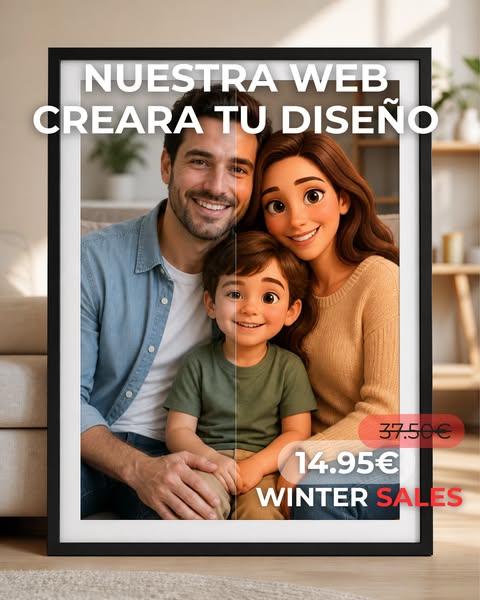 Tu retrato Pixar por solo 14,95€