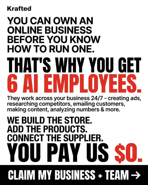 Get Your Free Store + 6 AI Employees