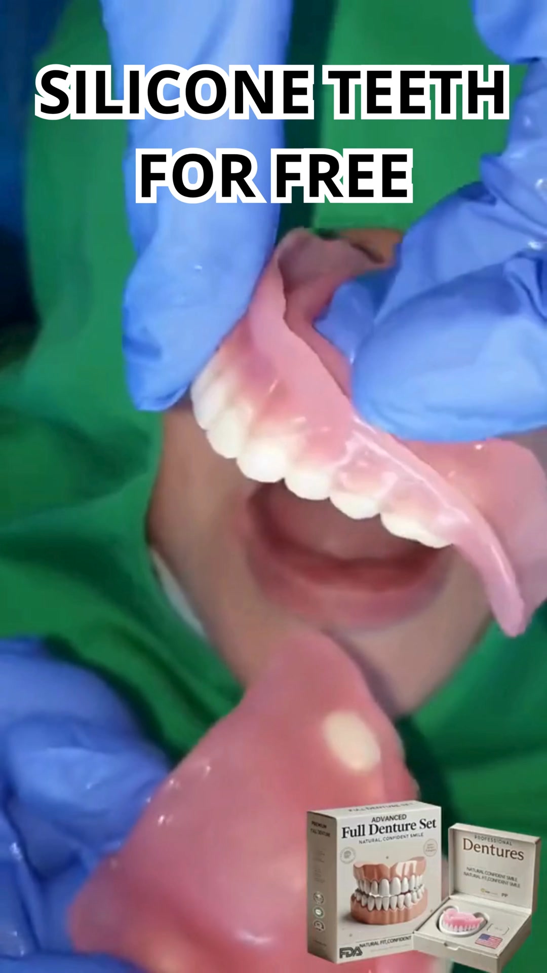 I WANT FREE SILICONE TEETH