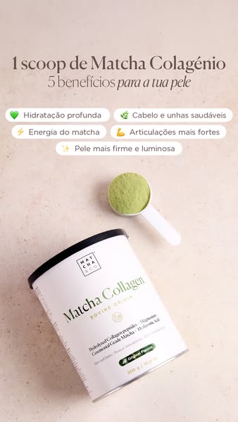 Bem-estar diário com Matcha Collagen