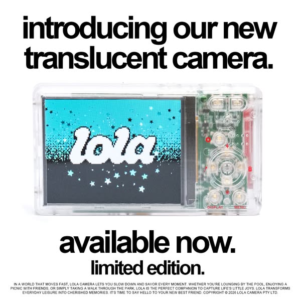Lola Digital Camera - Clear Shell