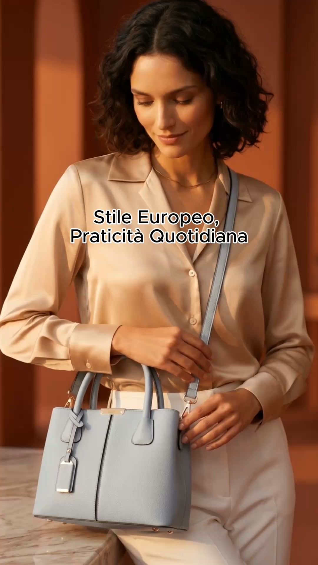 Borsa Tracolla Effetto Litchi