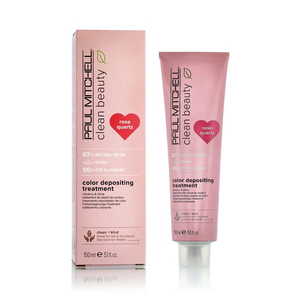 Paul Mitchell Clean Beauty Color Protect Color Depositing Treatment Maska do włosów dla kobiet 150 m kolor Rose Quartz