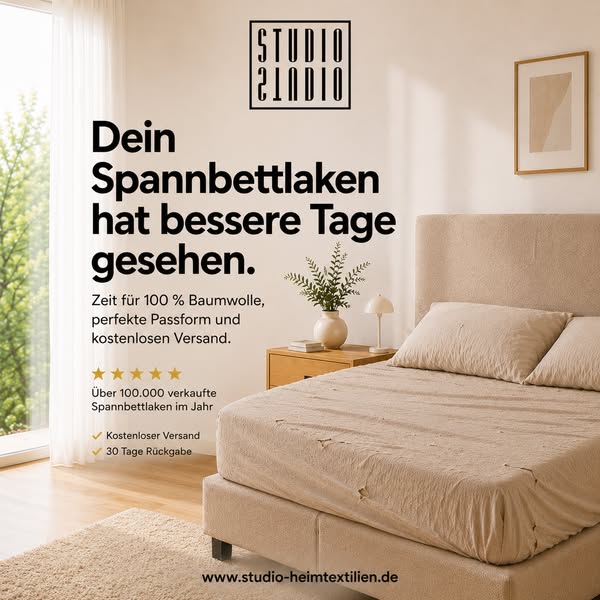 Zeit für ein neues Spannbettlaken.