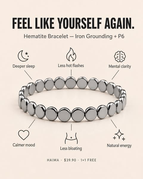 Haima Hematite Bracelet for Women | Natural Iron Oxide