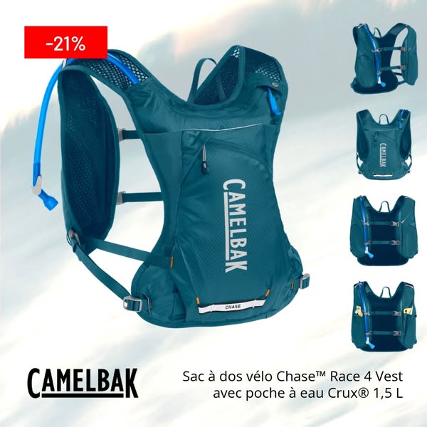 Sac À Dos Vélo Chase™ Race 4 Vest Avec Poche À Eau Crux® 1,5 L