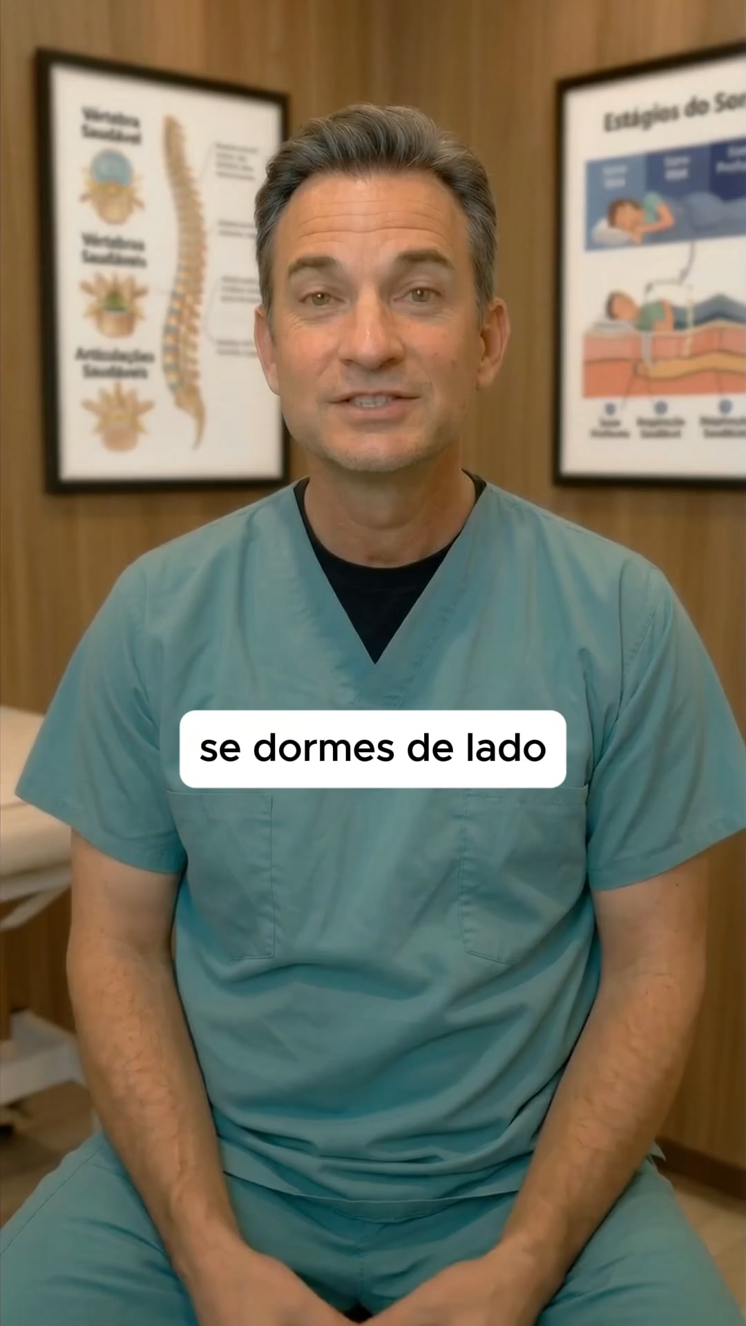 Deita-te de lado e tira uma foto. A cabeça está a cair?