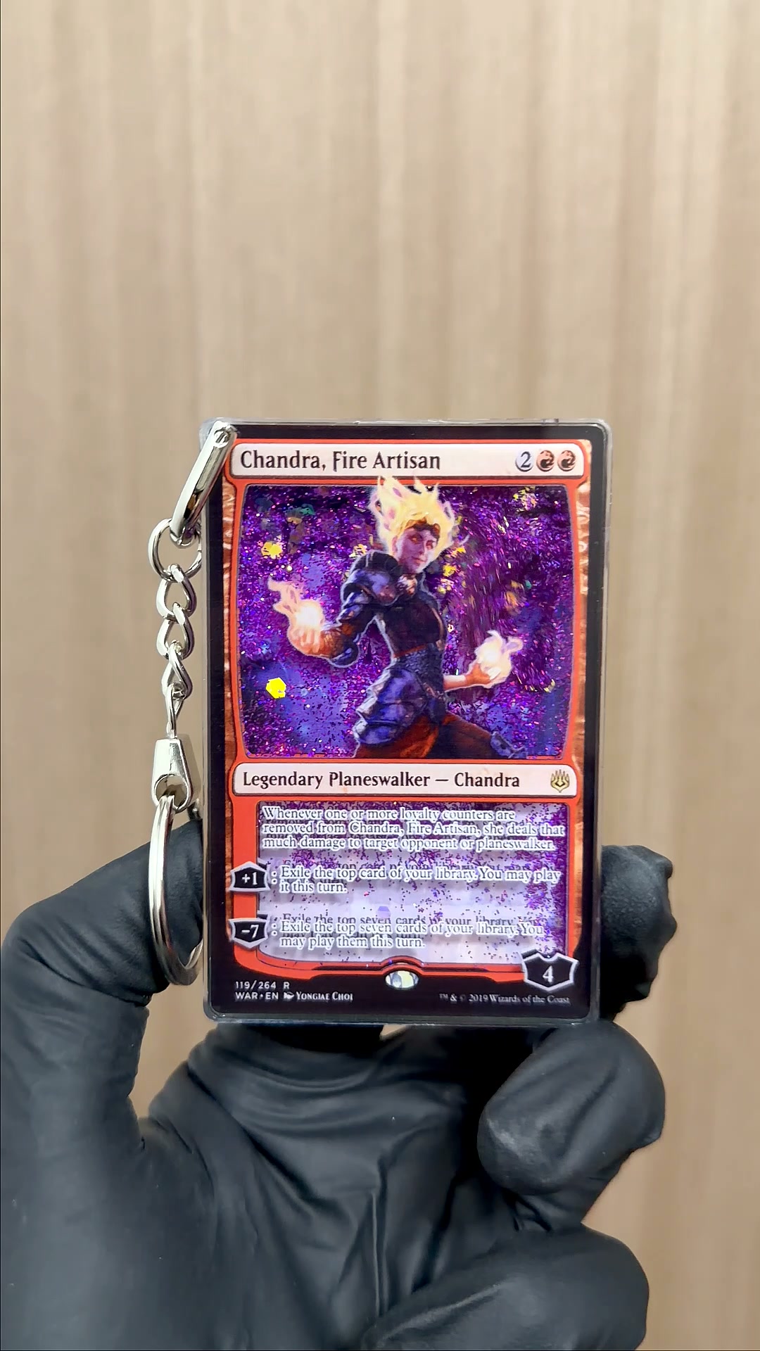 CUSTOM Magic the Gathering Card Quicksand Keychain