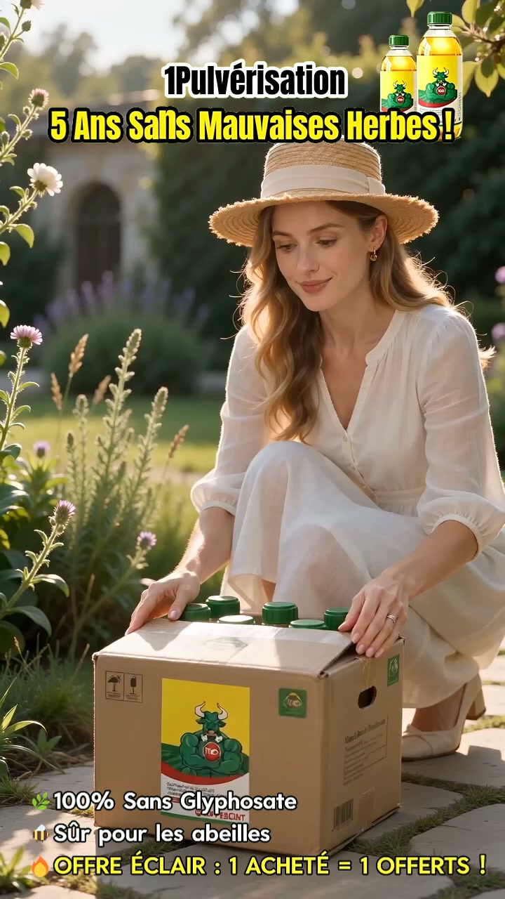 Une seule pulvérisation, plus de mauvaises herbes pendant 5 ans