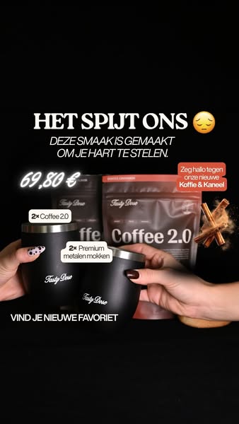 Krijg 2x Coffee 2.0 + 2 GRATIS mokken