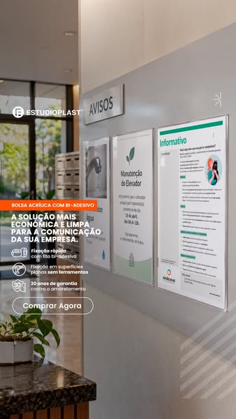 Bolsas em Acrilico