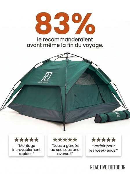 Amazing 3 Seconds Fast Setup Tent!