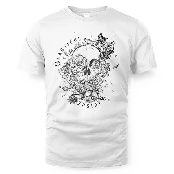 Beautiful Inside Skull T-shirt / Premium Unisex T-shirt
