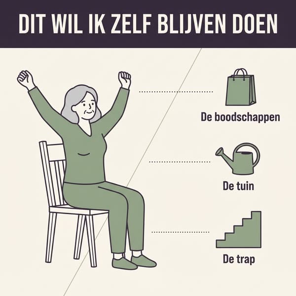 Zelf blijven doen, vanaf uw eigen stoel