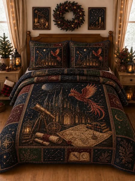 Escape into Nature with Dark Forest Retreat Bedding!