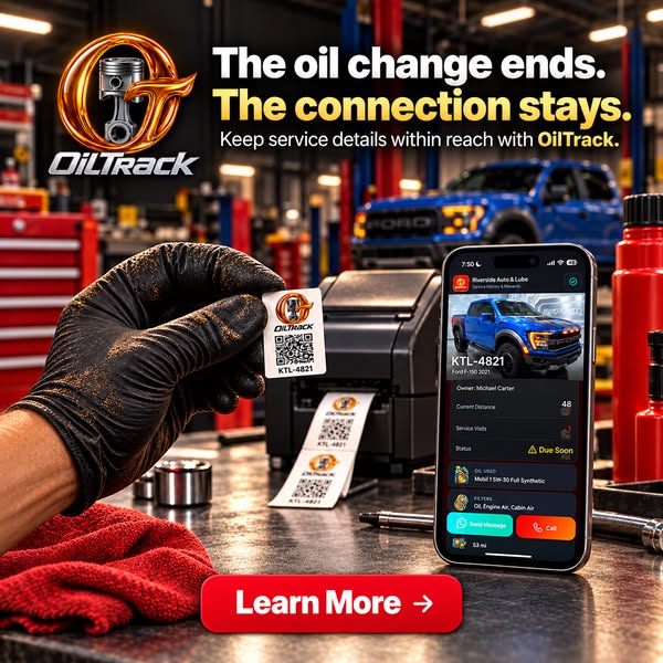 Stay Connected After Every Oil Change