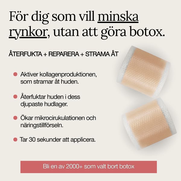 Du behöver inte botox för att minska rynkor.