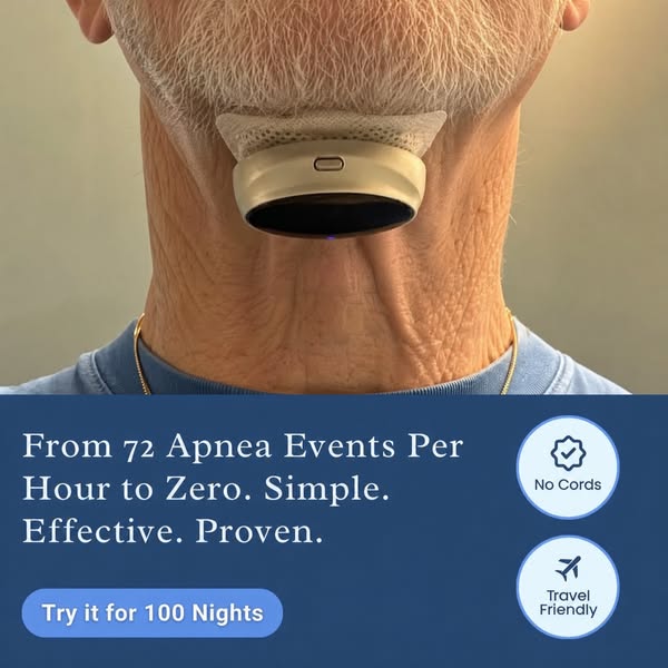 From 72 apnea events to zero. Simple