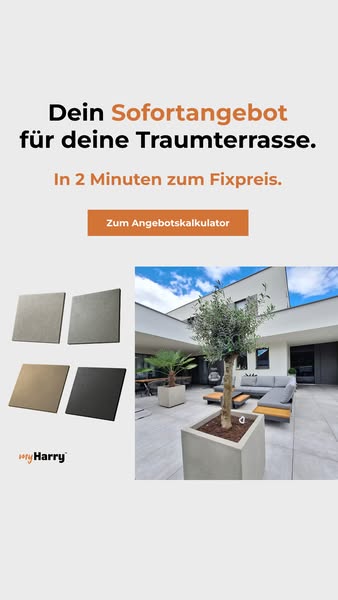 Deine Traumterrasse – in 2 Minuten kalkuliert