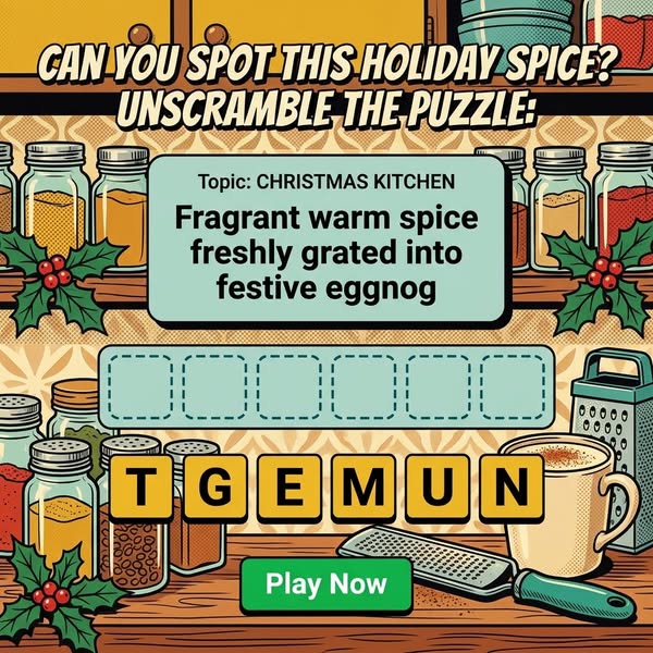 Can You Guess These Christmas Kitchen Words?
