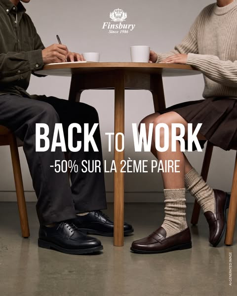 Back to Work : -50% sur la 2e paire