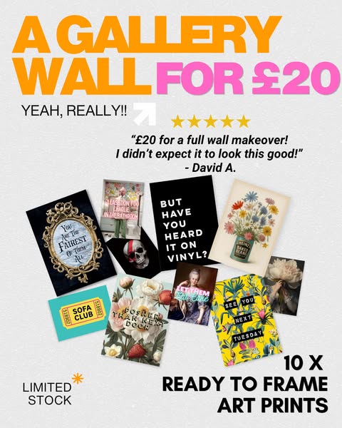 10 prints. £20. No need to choose