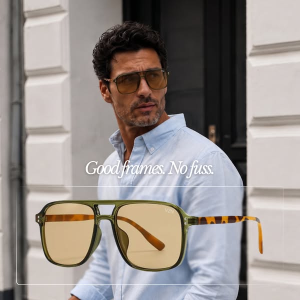 Luxury look. UV400 shield. All-day comfort.