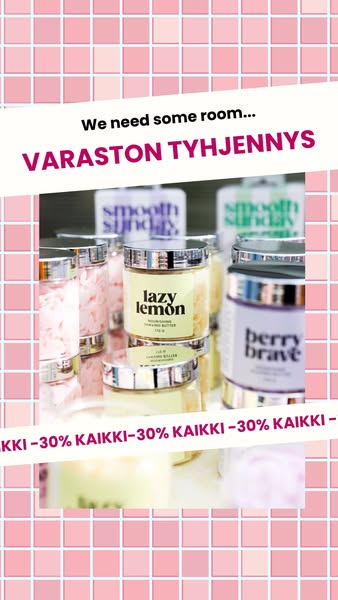 Koko verkkokauppa -30%