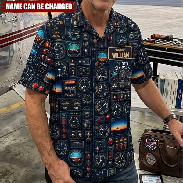 Born-to-Fly Pilots - Personalized Hawaiian Shirt, Gift For Pilots