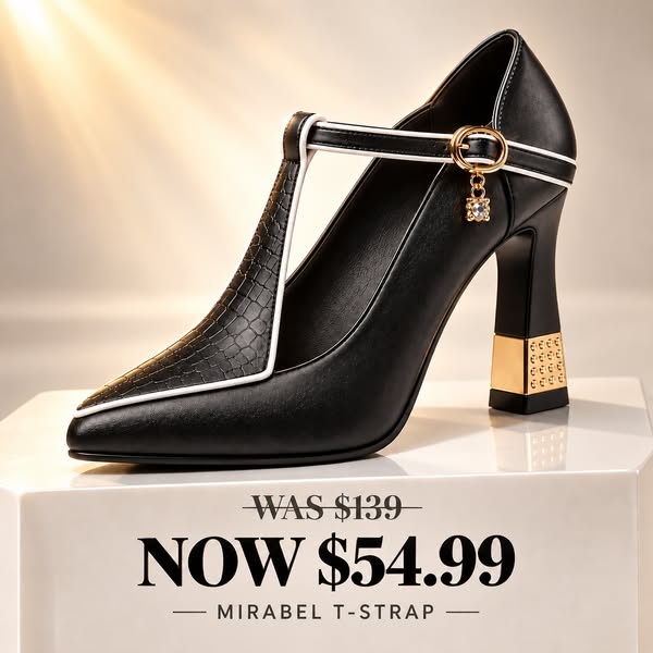 Mirabel T-Strap Heel