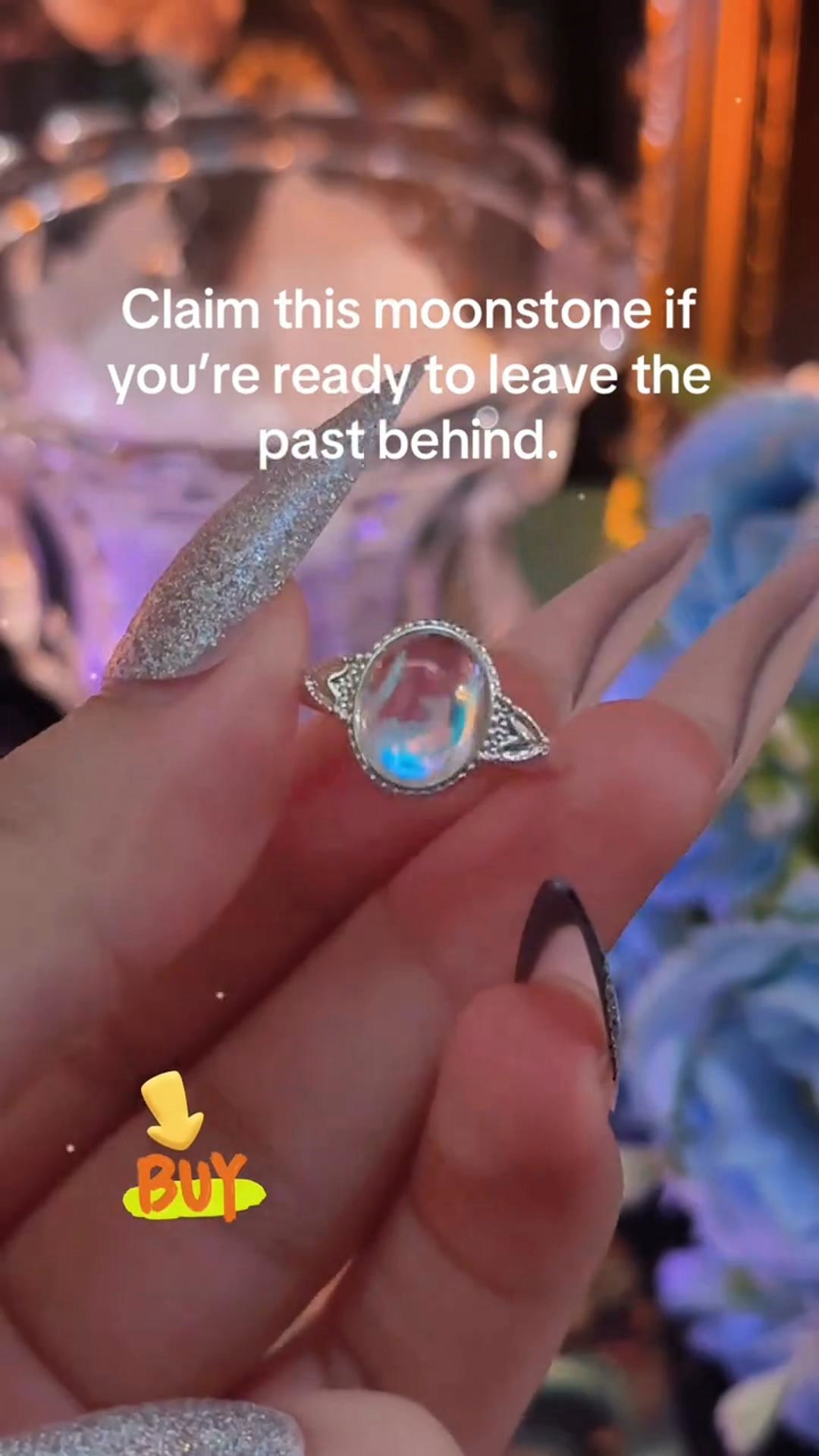 50% OFF! S925 Vintage Celtic Moonstone Ring – Embrace the Mystery of Time