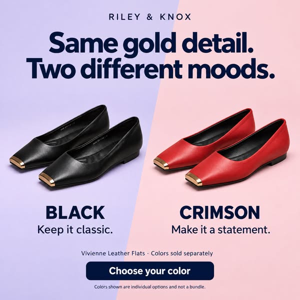 Vivienne Leather Flats
