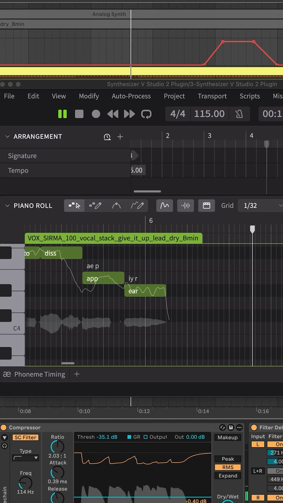 Synthesizer V Studio 2 Pro + Vocoflex
