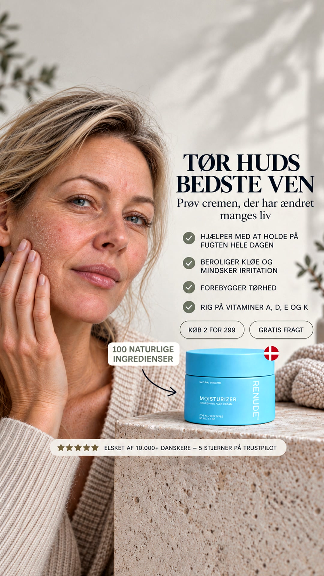 Naturlig Hudpleje Til Tør Hud | ELSKET AF 10.000+ DANSKERE