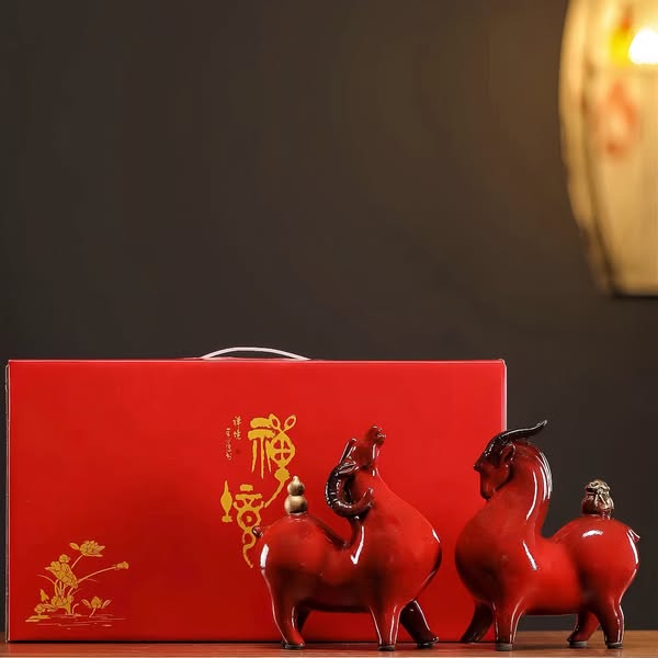 Attract Peace & Prosperity: Fu Lu Ji Yang Sheep Figurine