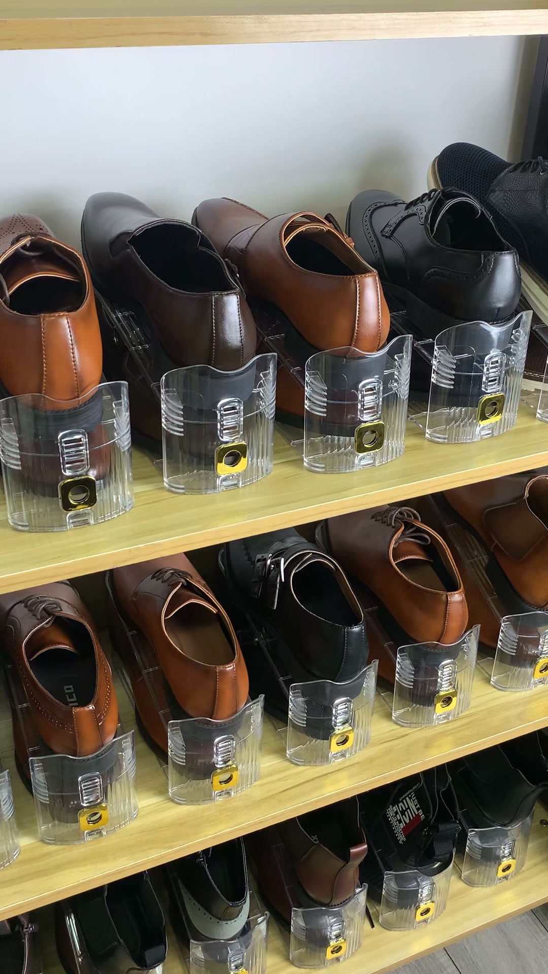 Adjustable Double-Layer Clear Shoe Slots Organizer